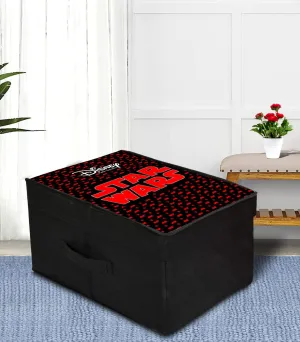 Heart Home Star War Printed Multipurposes Non-Woven Flodable Storage Box/Oragnizer (Black)-HS43HEARTH26570