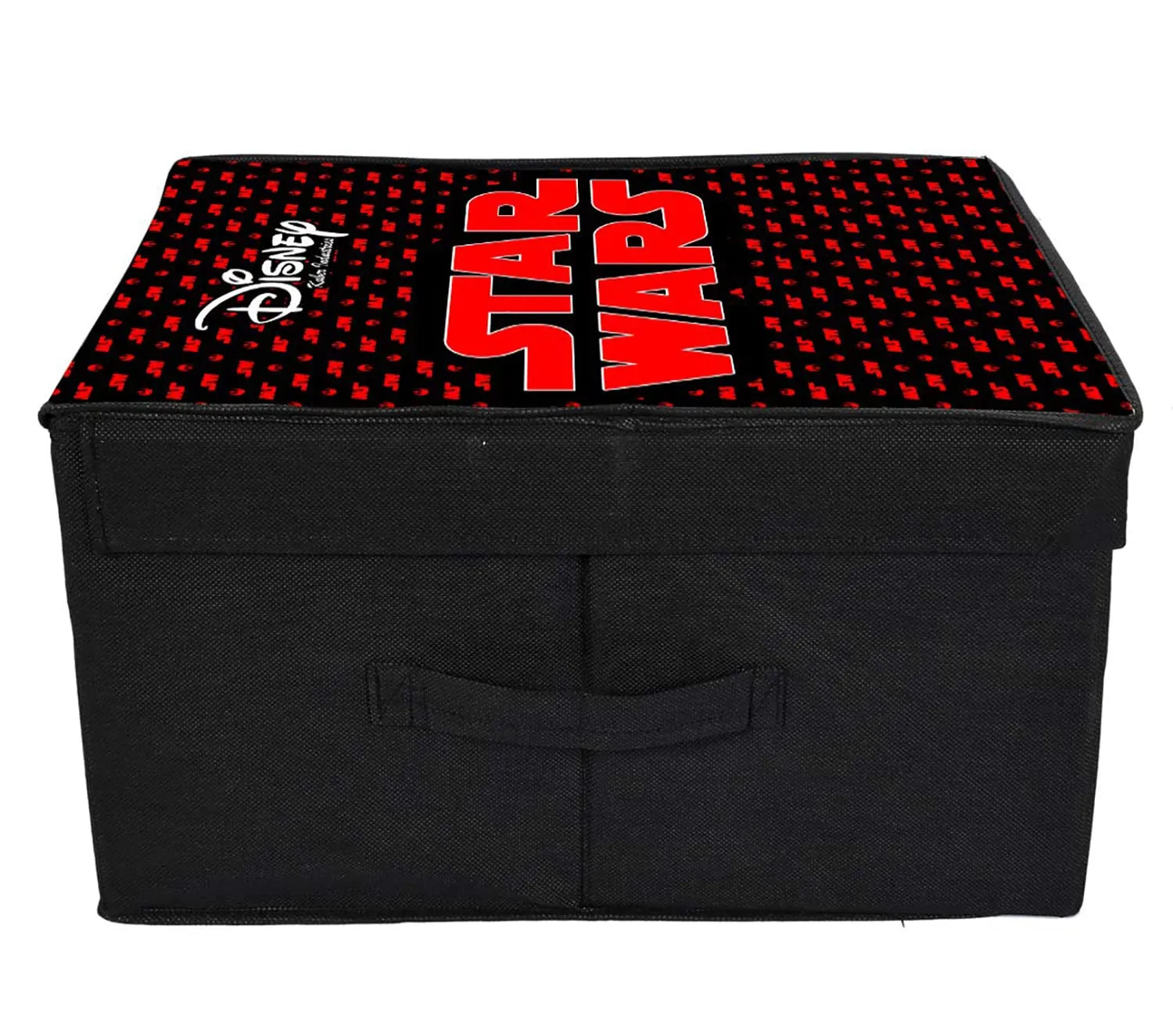 Heart Home Star War Printed Multipurposes Non-Woven Flodable Storage Box/Oragnizer (Black)-HS43HEARTH26570