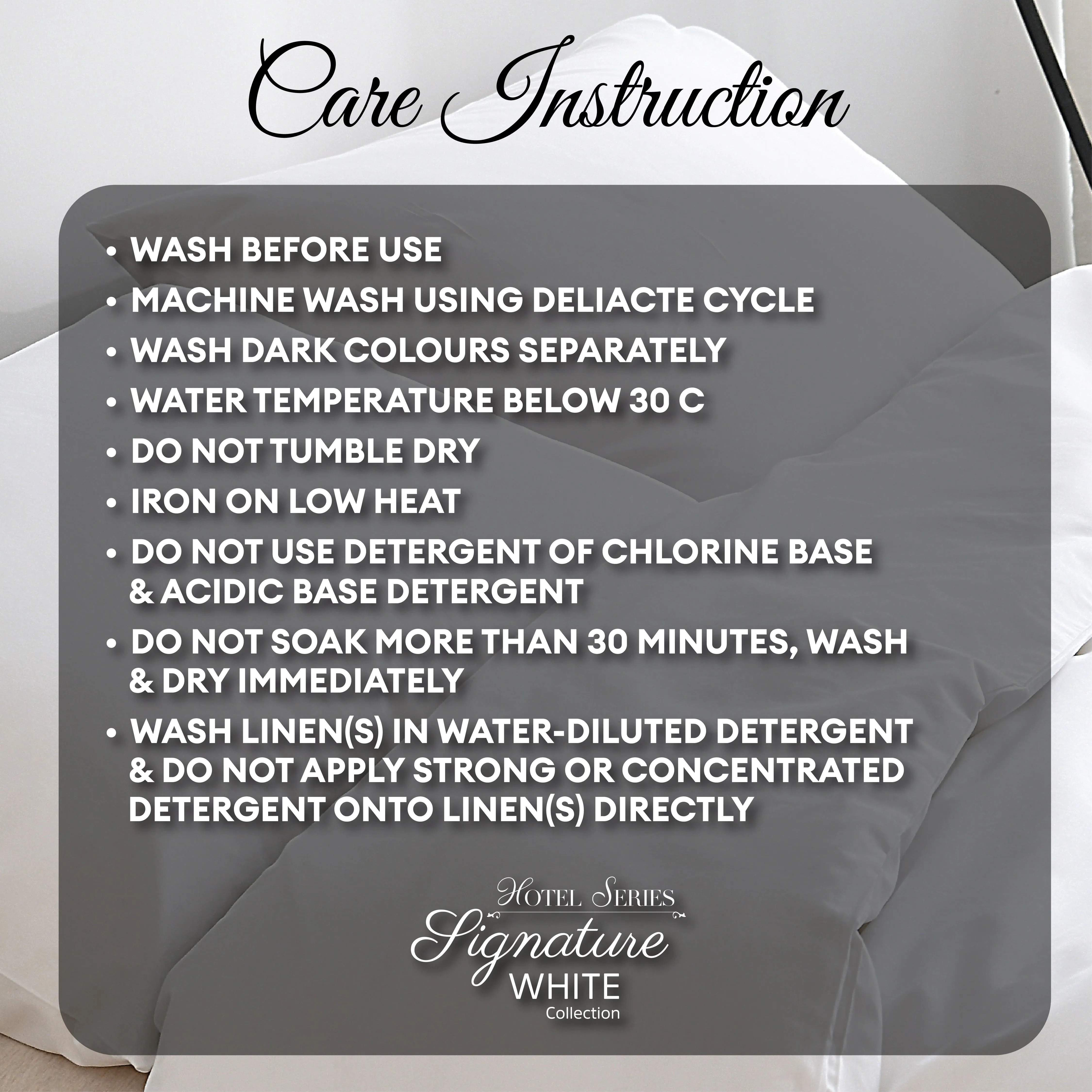 Jean Perry 100% Cotton Hotel Series Signature White 2pcs Pillow Case - 950TC