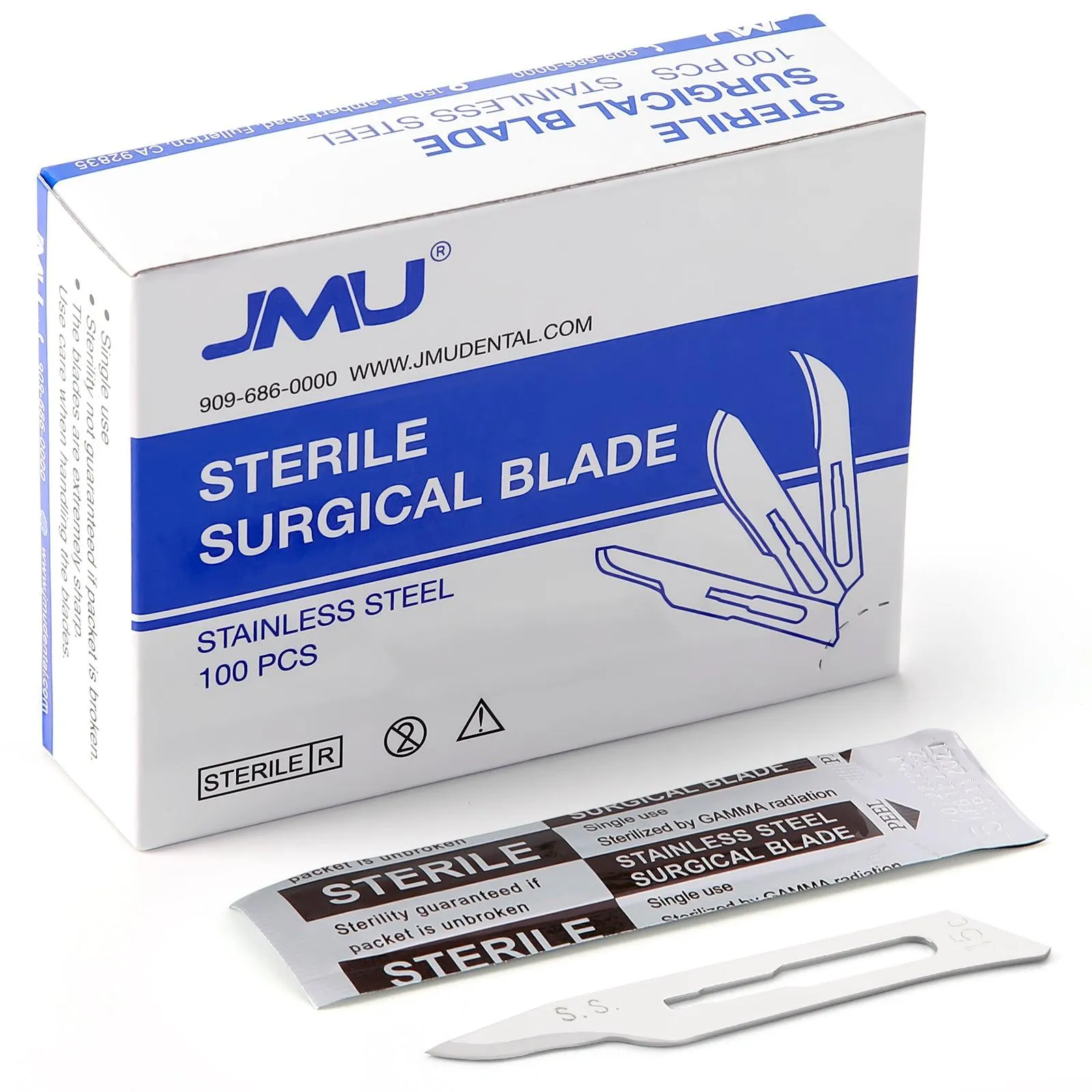 JMU Dental Surgical Blade #15C Stainless Steel 100pcs/Box