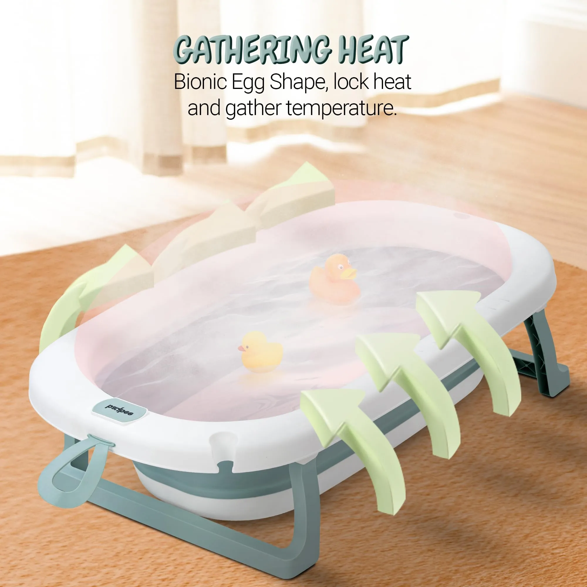 Jolly Foldable Baby Bath Tub for Baby Mini Swimming Pool for Kids Bathtub