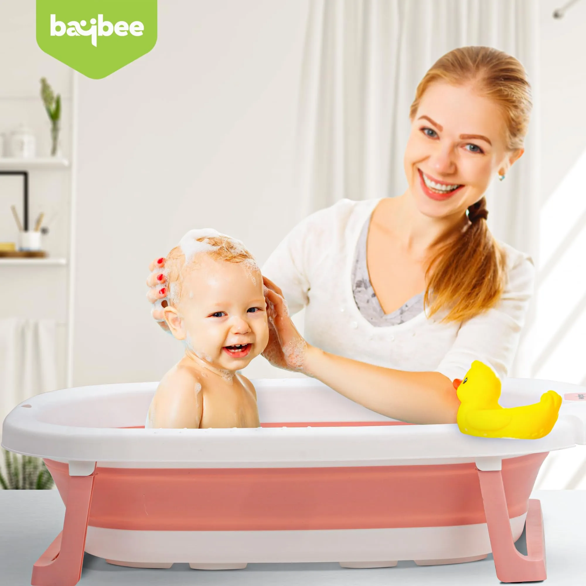 Jolly Foldable Baby Bath Tub for Baby Mini Swimming Pool for Kids Bathtub