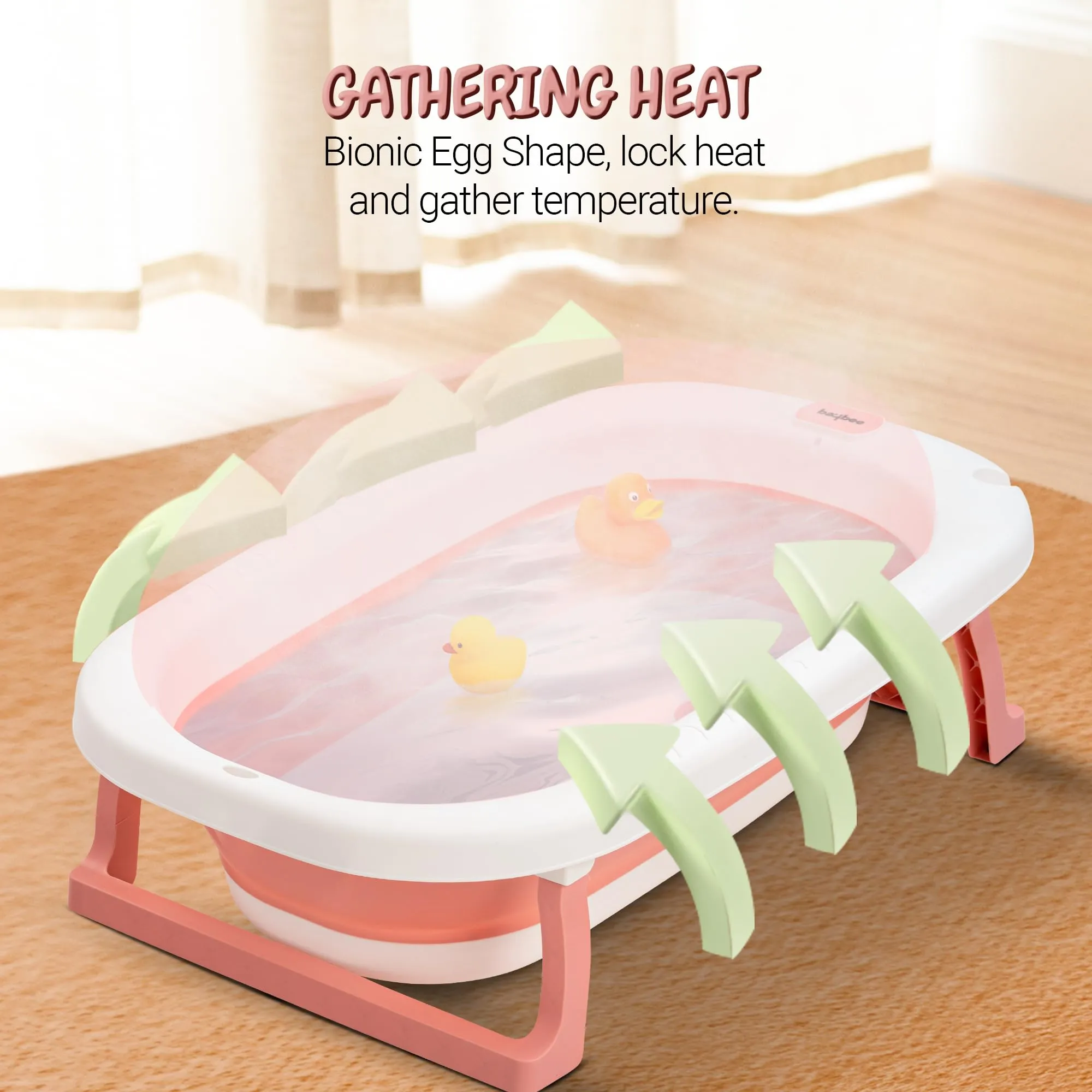 Jolly Foldable Baby Bath Tub for Baby Mini Swimming Pool for Kids Bathtub
