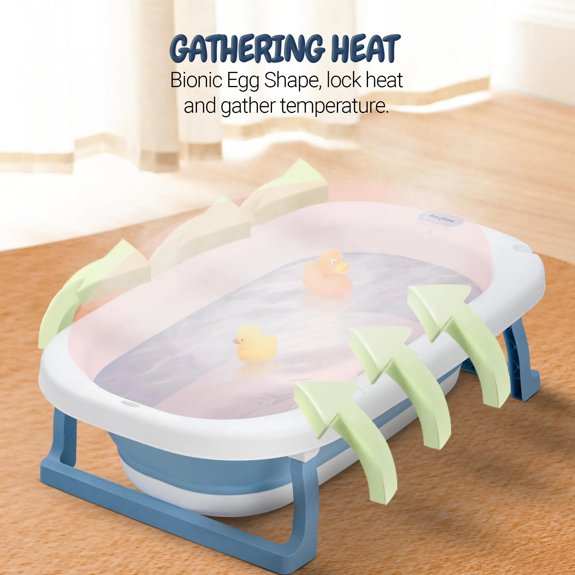 Jolly Foldable Baby Bath Tub for Baby Mini Swimming Pool for Kids Bathtub