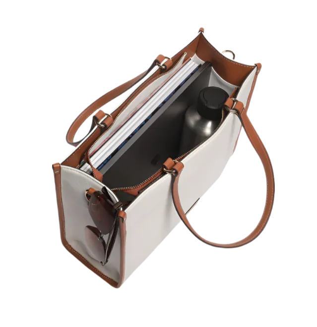 Julia Ivory Medium Shopper Tote