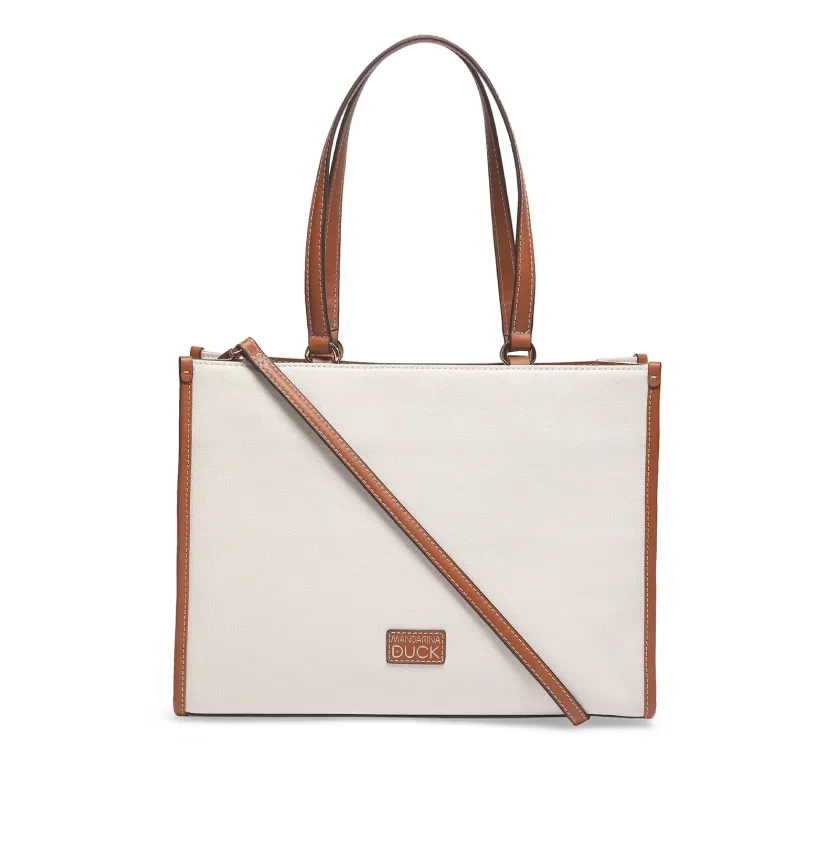 Julia Ivory Medium Shopper Tote
