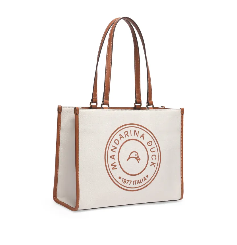 Julia Ivory Medium Shopper Tote