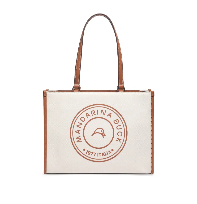 Julia Ivory Medium Shopper Tote