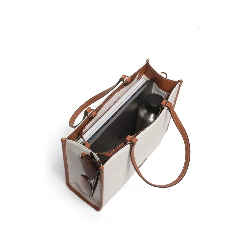 Julia Ivory Medium Shopper Tote