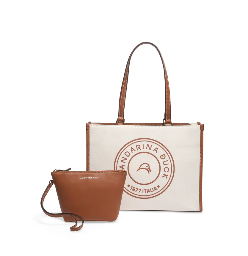 Julia Ivory Medium Shopper Tote