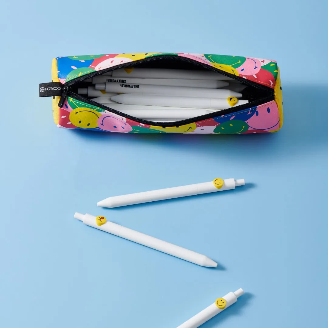 Kaco Cylinder Pen Case(with Smiley World)