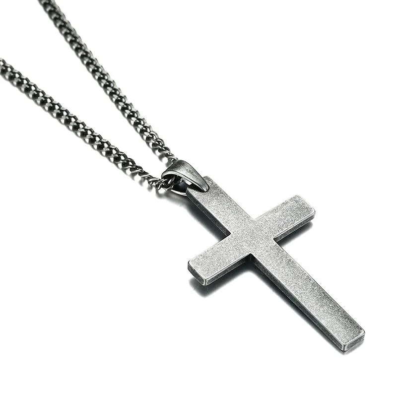 Large Cross Vintage Classic Necklace