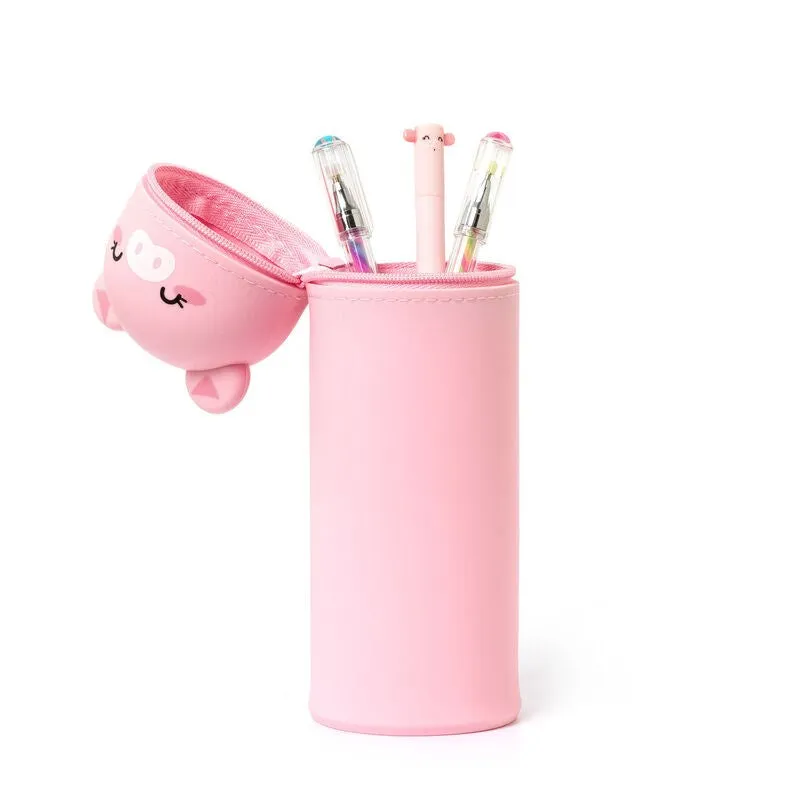 Legami: Kawaii 2 ­in­ 1 Soft Silicone Pencil Case ­Piggy