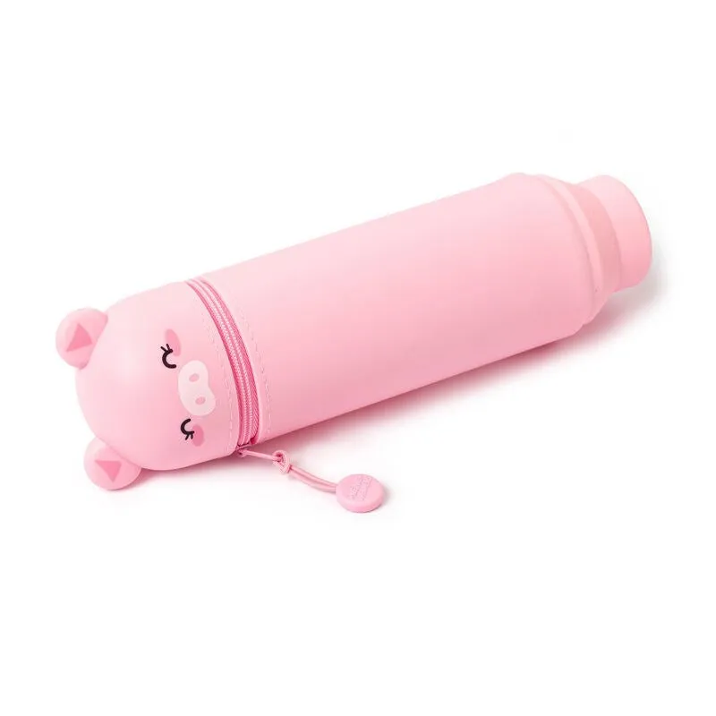 Legami: Kawaii 2 ­in­ 1 Soft Silicone Pencil Case ­Piggy