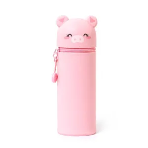 Legami: Kawaii 2 ­in­ 1 Soft Silicone Pencil Case ­Piggy