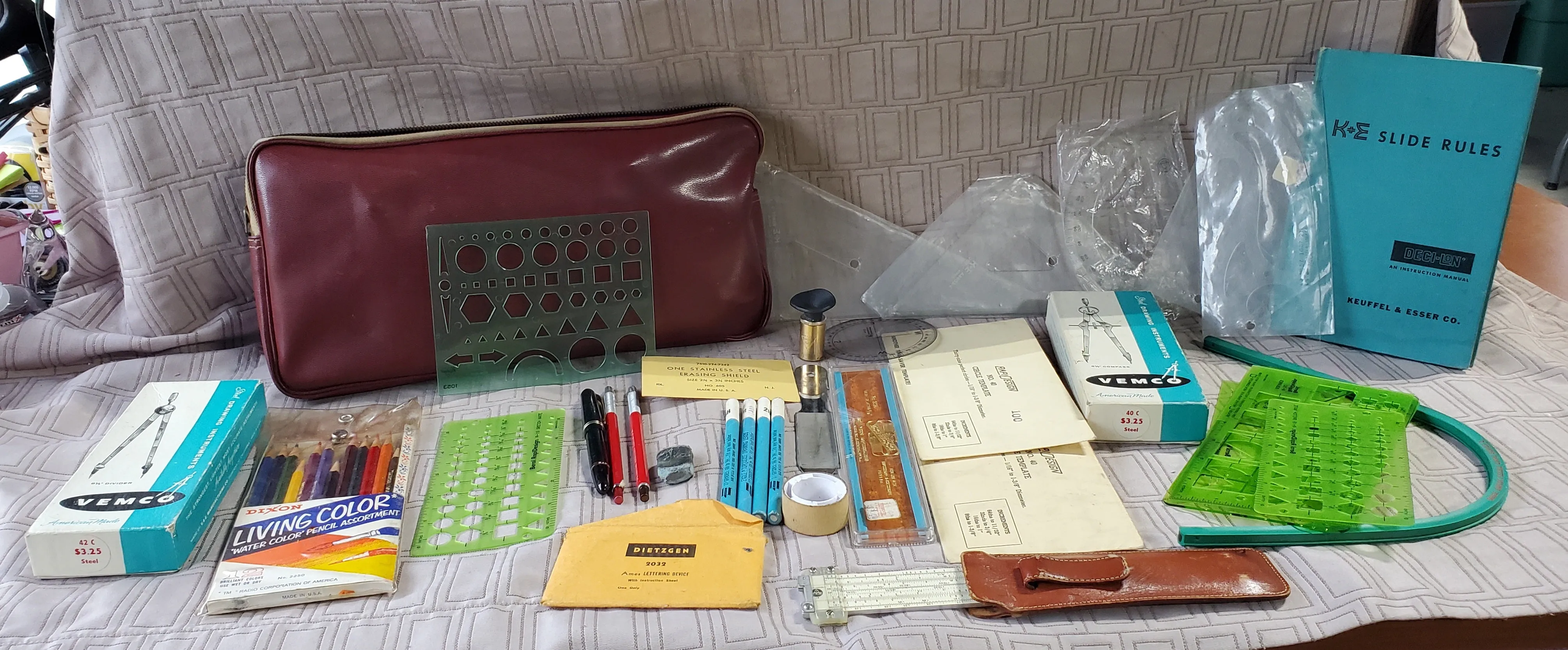 Lot of Vintage Architect Drafting Tools