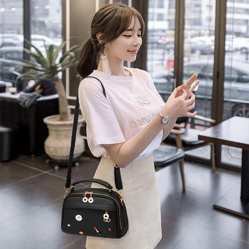 Luxury Flap Messenger Bag