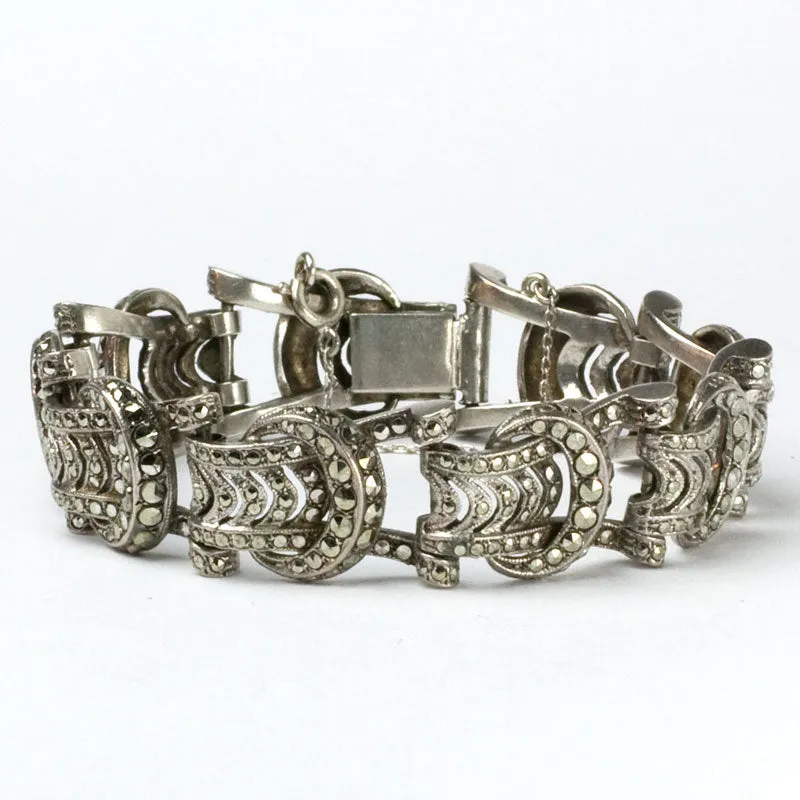 Marcasite & Sterling German Bracelet