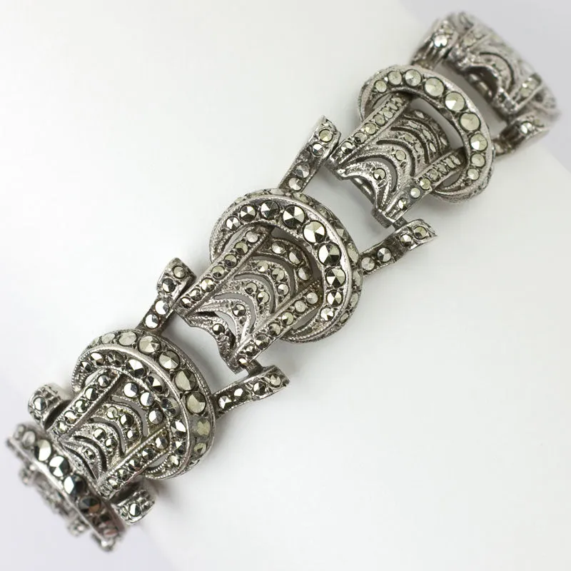 Marcasite & Sterling German Bracelet