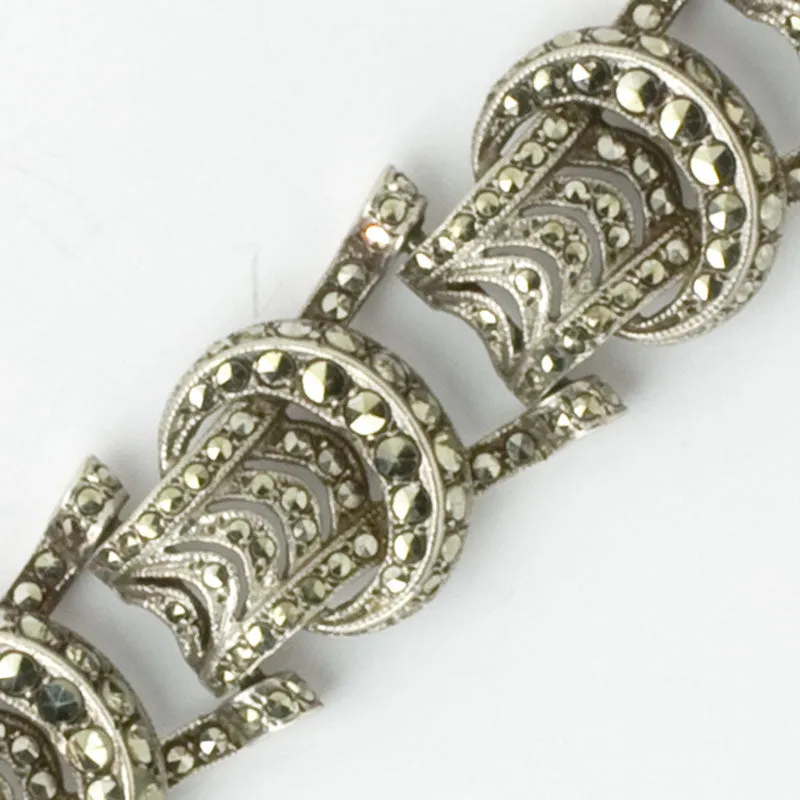 Marcasite & Sterling German Bracelet