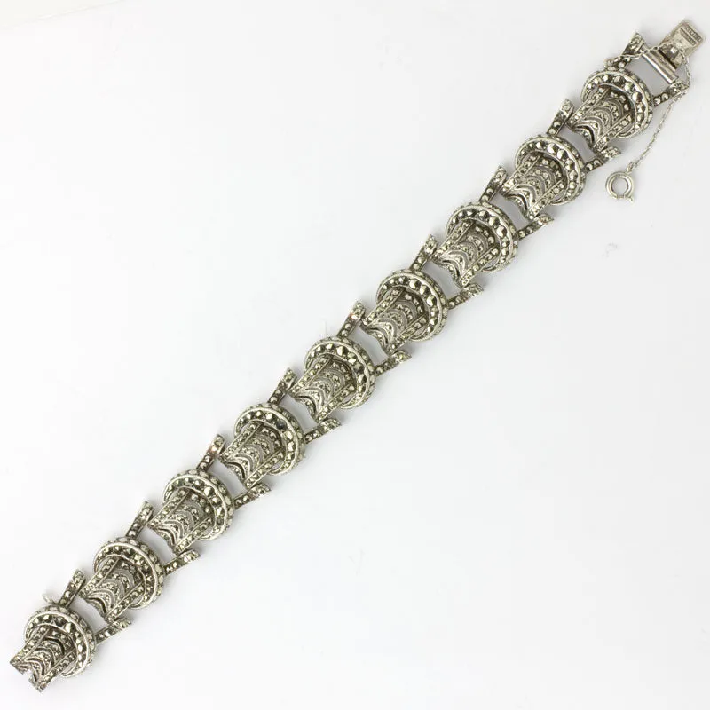 Marcasite & Sterling German Bracelet