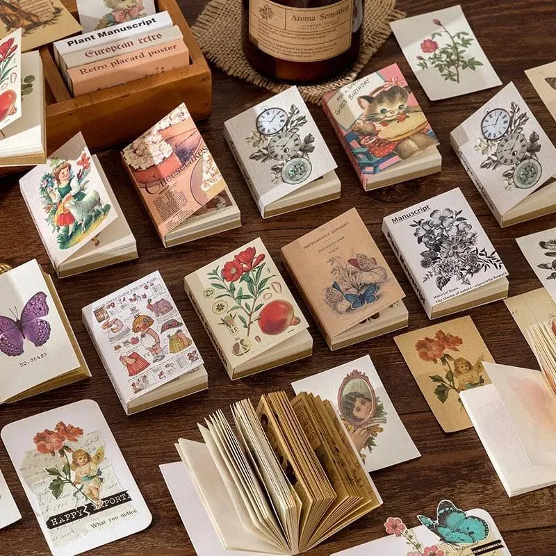 Mini Books Vintage Paper