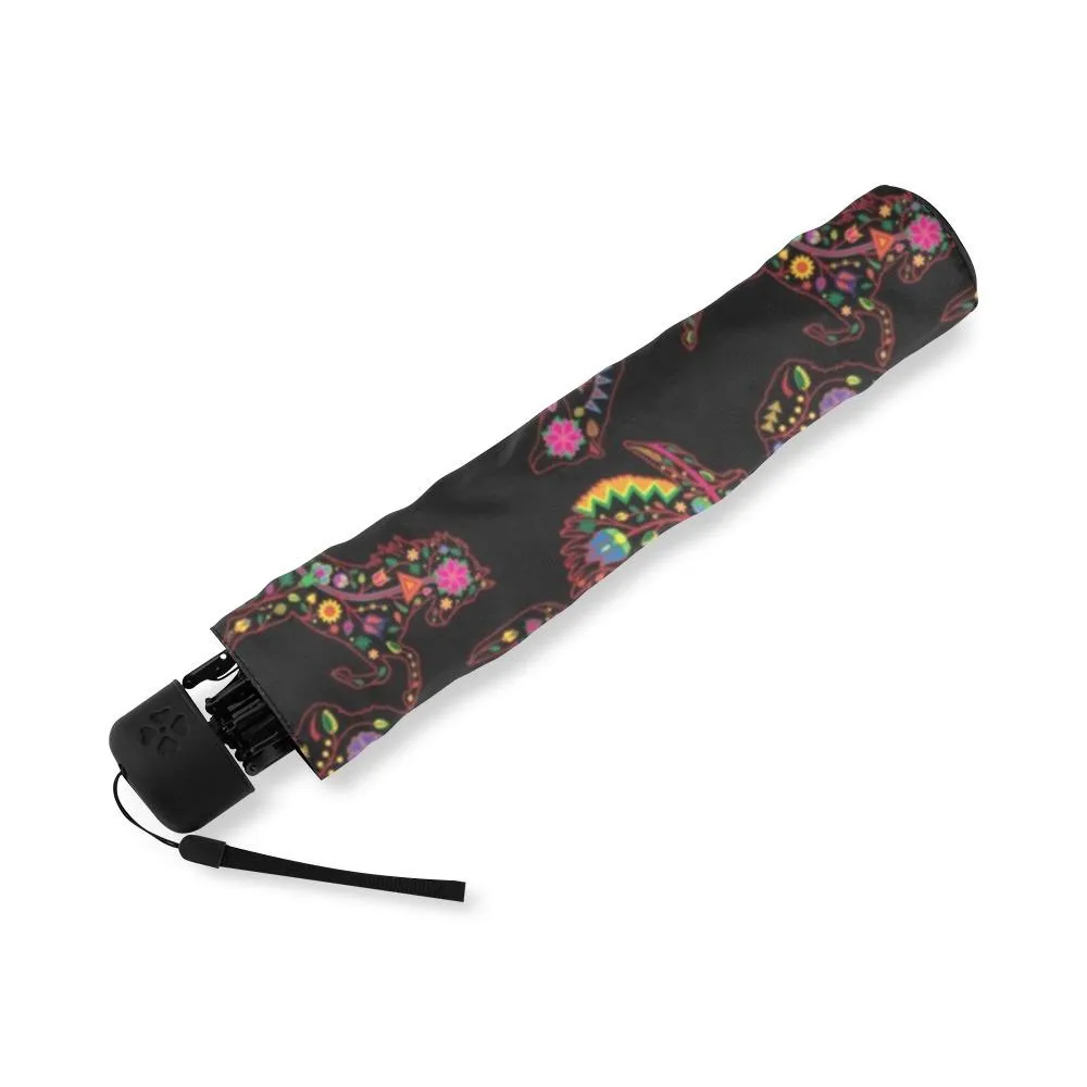 Neon Floral Animals Foldable Umbrella