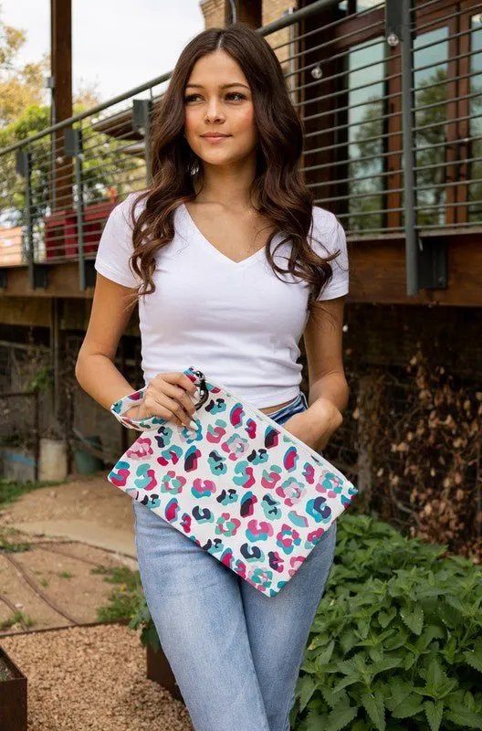 On My Way Out Printed Oversized Clutch Bag