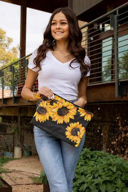 On My Way Out Printed Oversized Clutch Bag