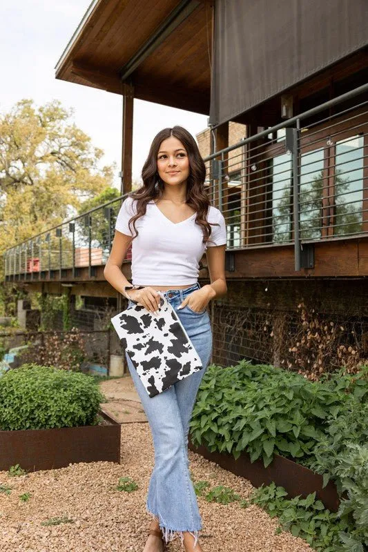On My Way Out Printed Oversized Clutch Bag