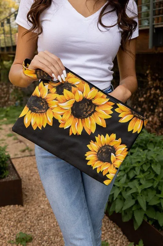 On My Way Out Printed Oversized Clutch Bag