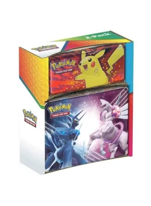 Pokemon Collector's Chest   Pencil Case Promo 2 Tin Set | 5 TTG Booster Packs| 3 Holograms Foil Promo Cards For Voltorb, Growlithe And Sneasell | & More