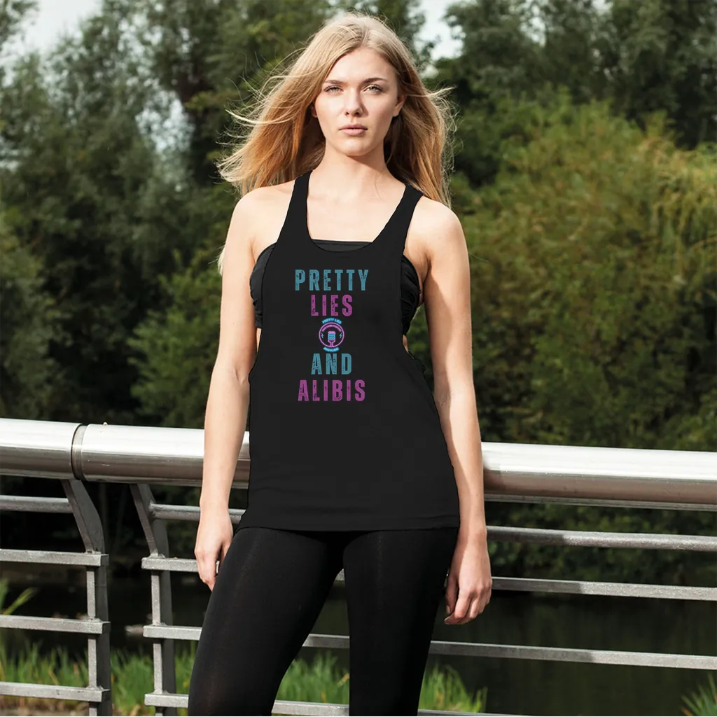 Pretty Lies Women's Loose Racerback Tank Top