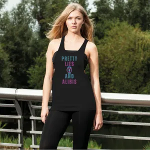 Pretty Lies Women's Loose Racerback Tank Top