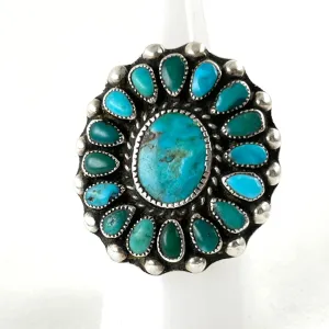 Pretty Vintage Cluster Ring<br>Size: 9