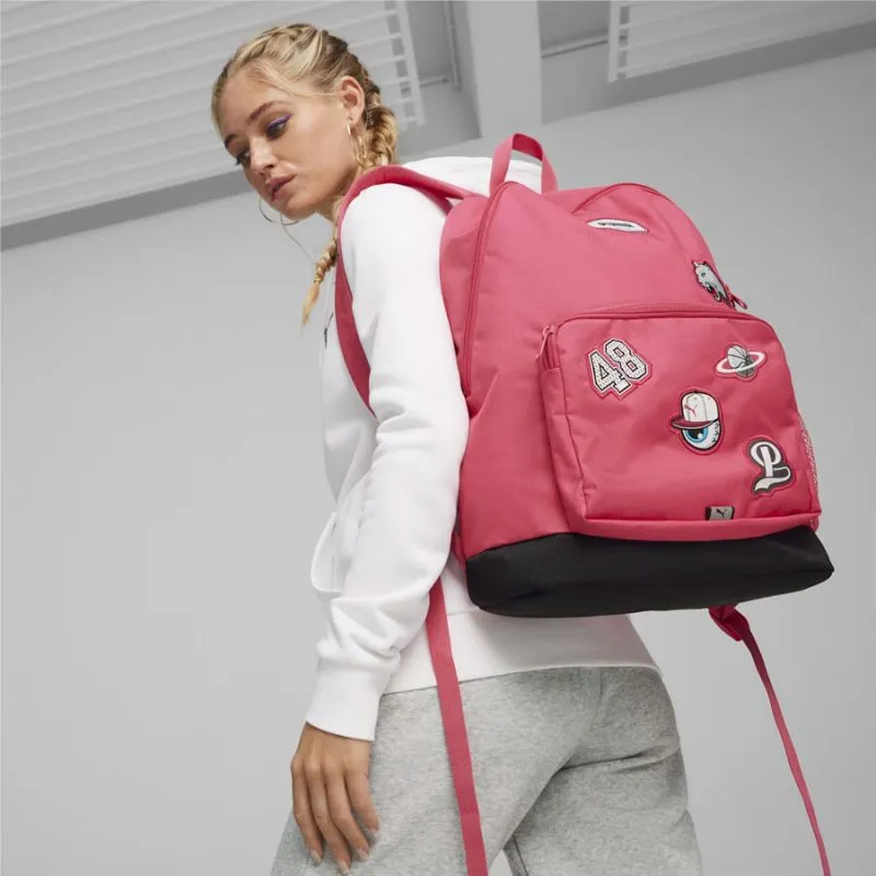 Puma Pink Patch Backpack - Stylish & Organized Multisport Companion