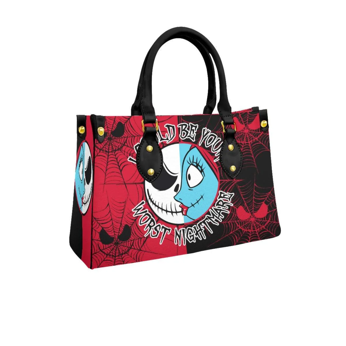 Red Nightmare Women's Tote Bag With Black Handle