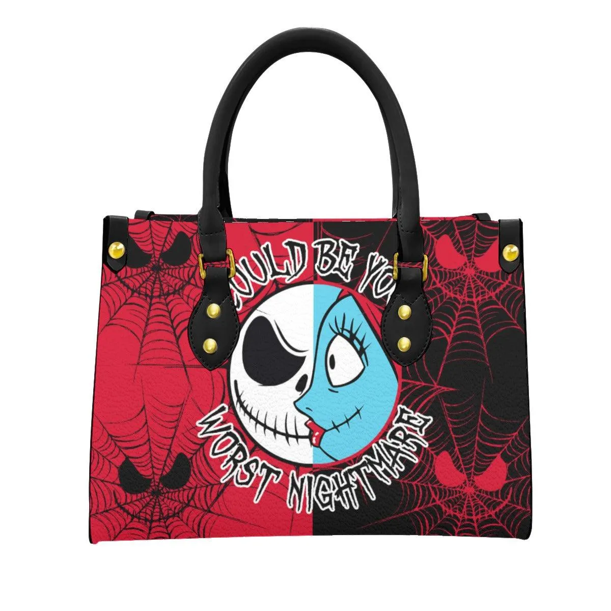 Red Nightmare Women's Tote Bag With Black Handle