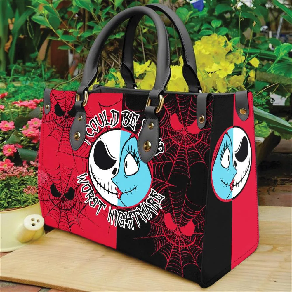 Red Nightmare Women's Tote Bag With Black Handle