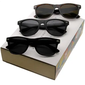 Retro Classic Wide Frame Horned Rim Sunglasses C041 [Promo Box]