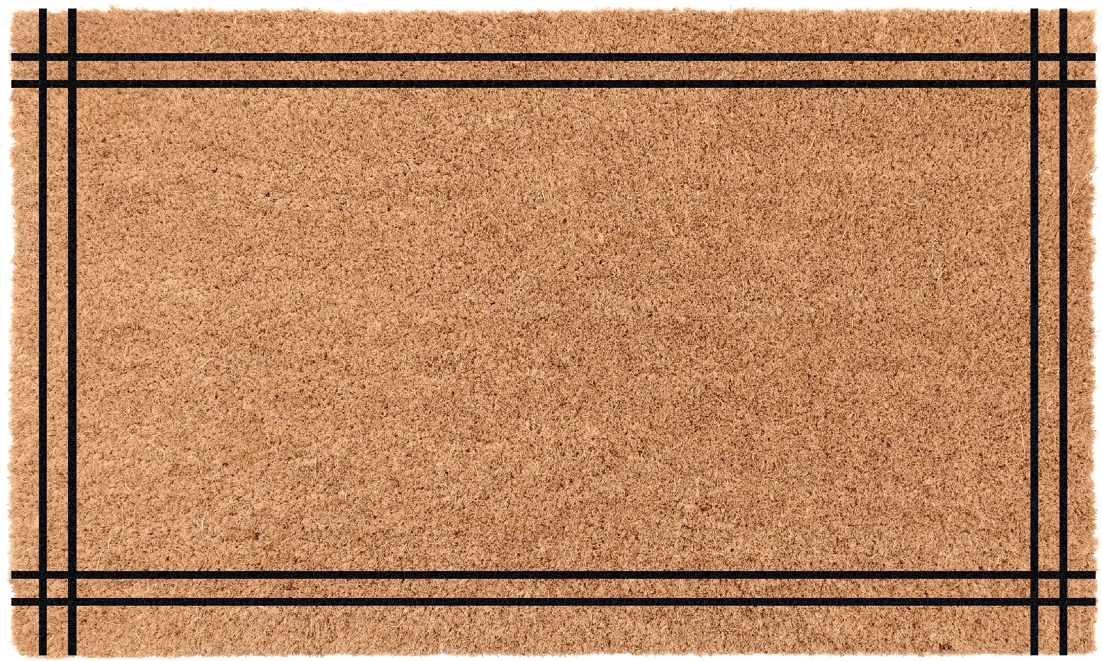 Ribbon Border Personalized Doormat