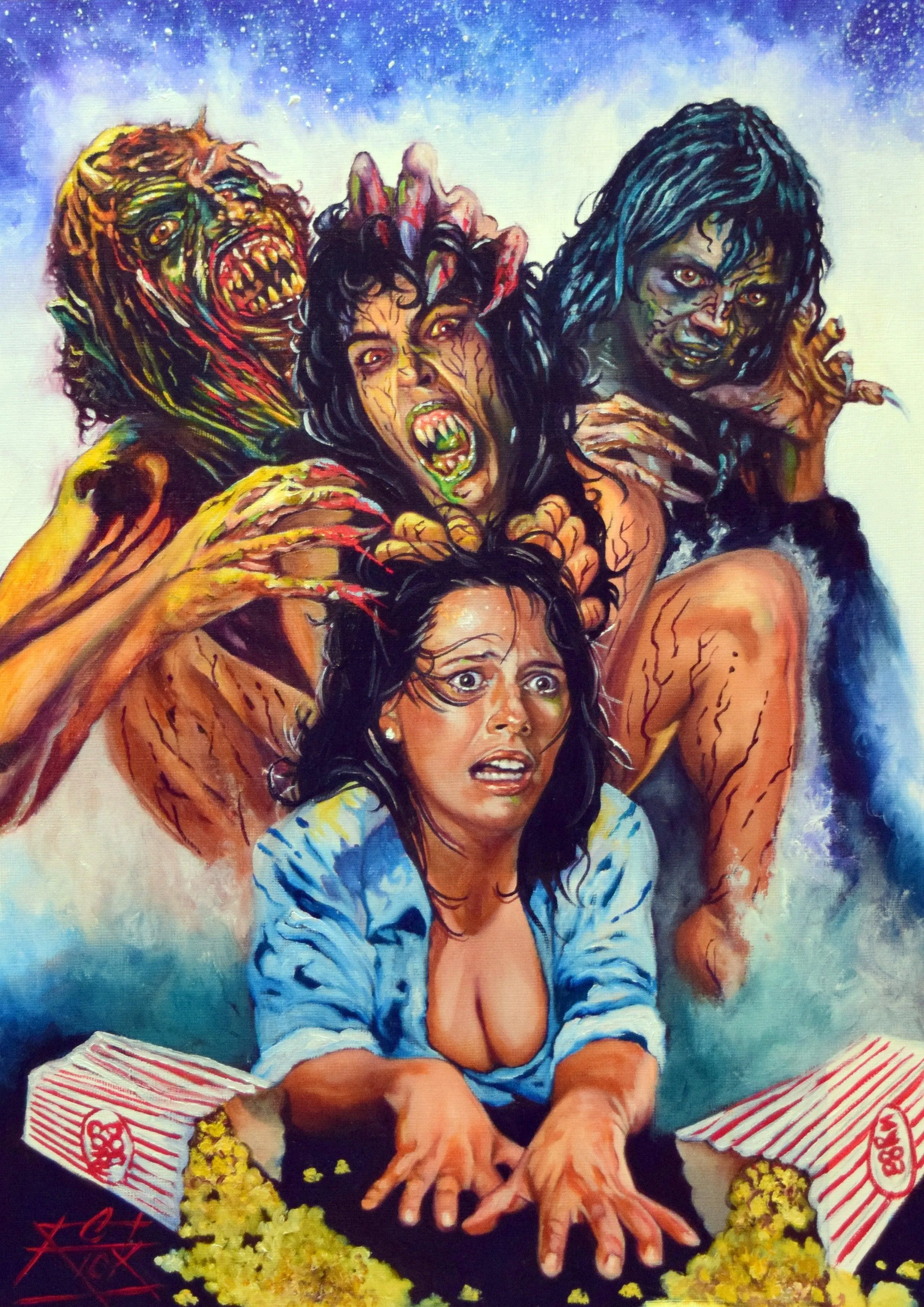 Rick Melton - Demons - Classic Horror - Art Print