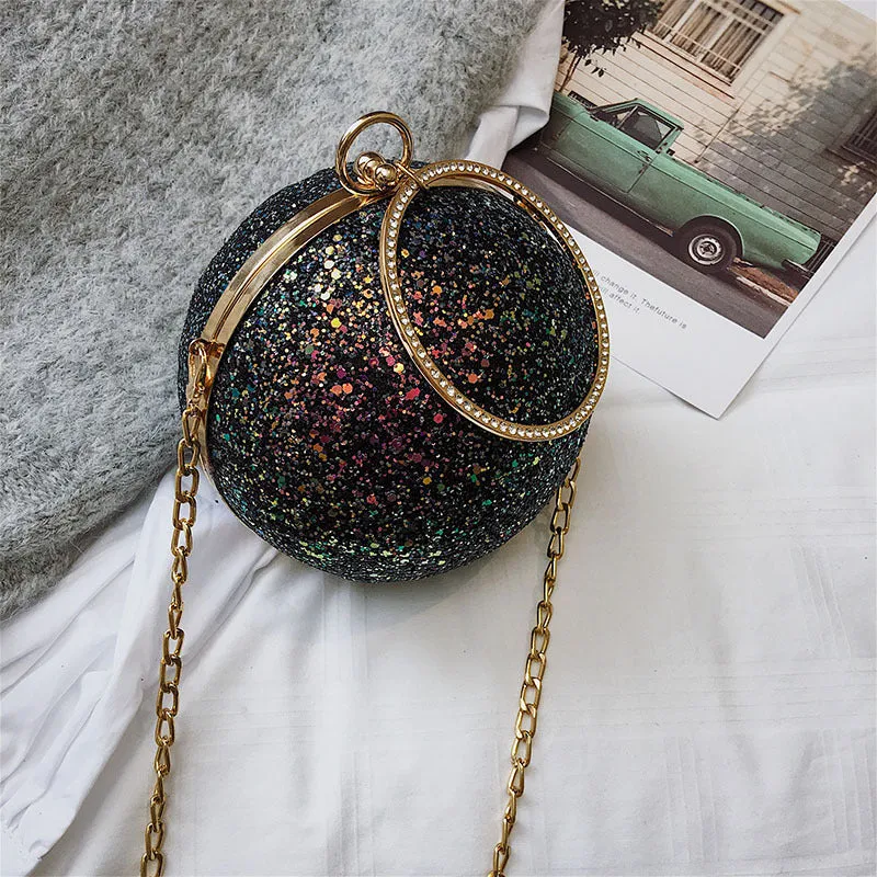 Round Ball Bling Handbag