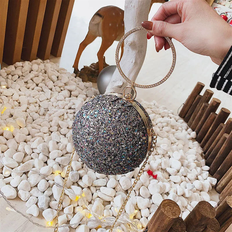 Round Ball Bling Handbag