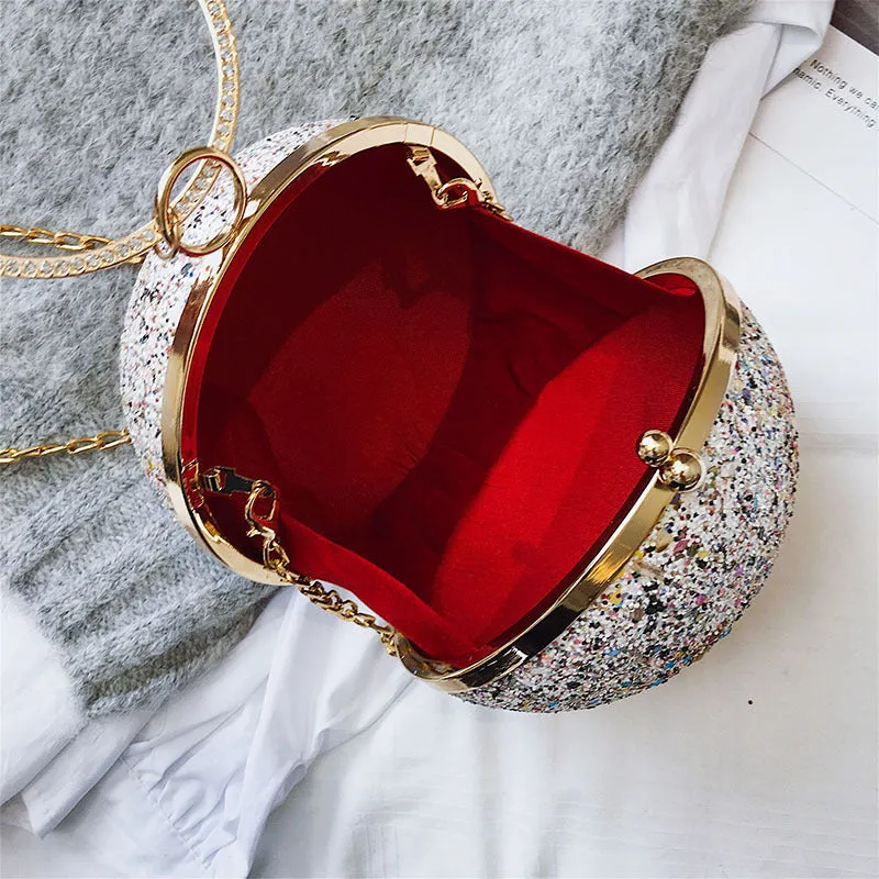 Round Ball Bling Handbag