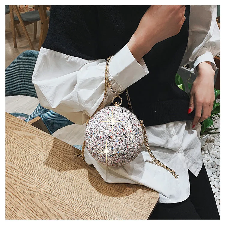 Round Ball Bling Handbag
