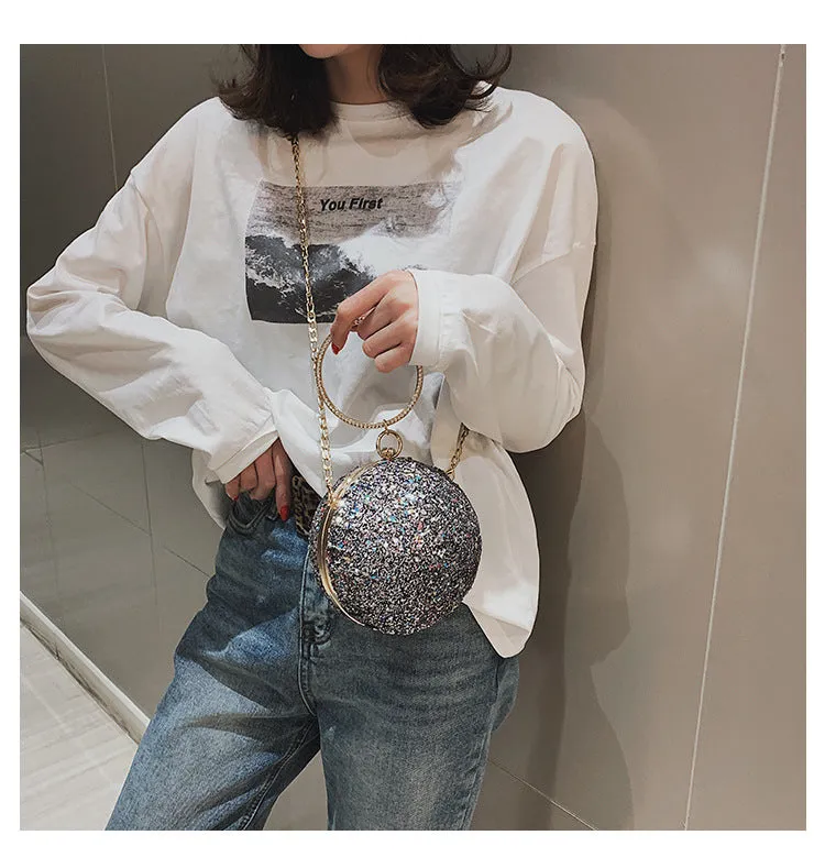 Round Ball Bling Handbag
