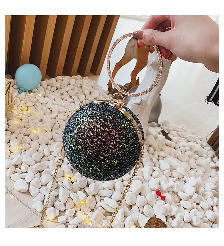 Round Ball Bling Handbag