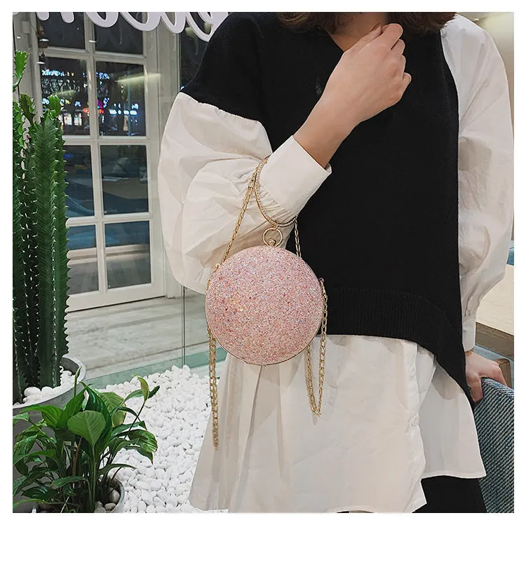Round Ball Bling Handbag