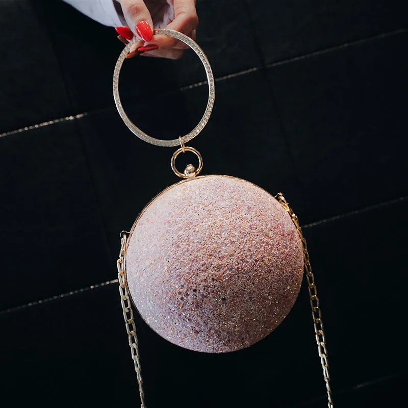 Round Ball Bling Handbag